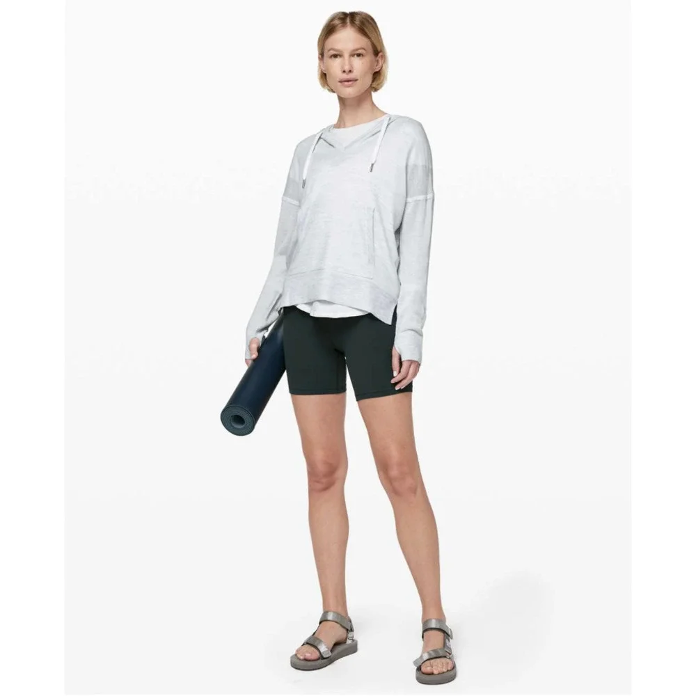Lululemon Linen Lightweight Relaxed Hoodie 4 Blue NWOT*f